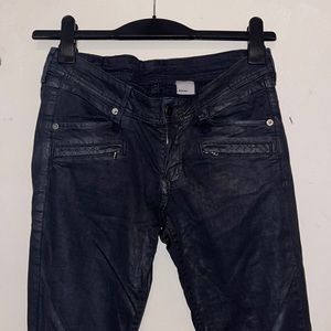 H&M Black Wax Denim